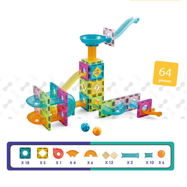 CH1037 magnetic marble run block