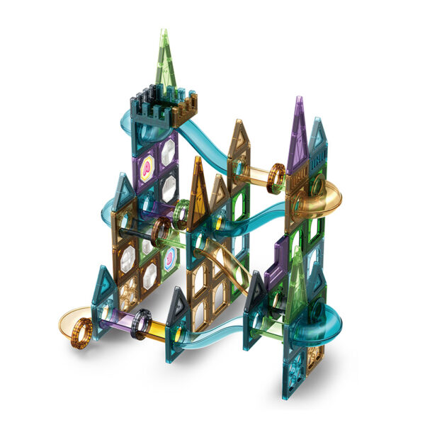 D002 magnetic marble run block