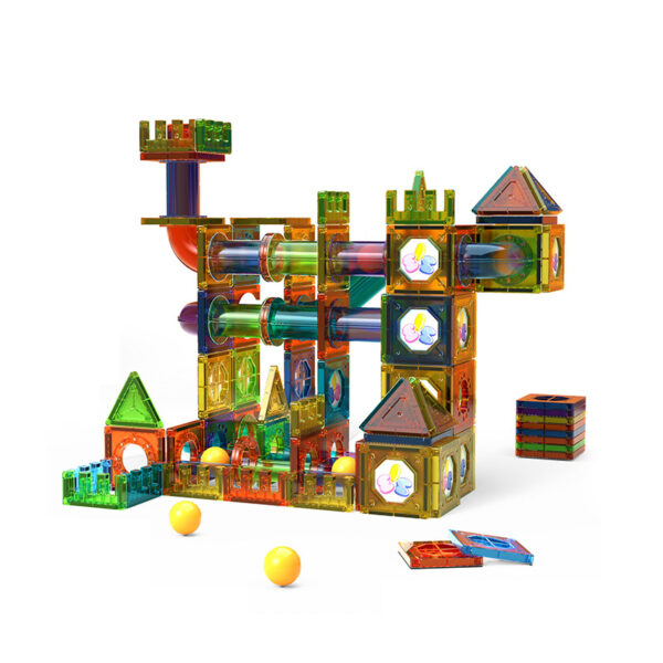 D014 magnetic marble run block