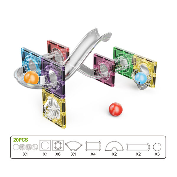 S-1059 magnetic marble run block