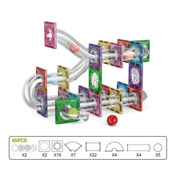 S-1064 magnetic marble run block