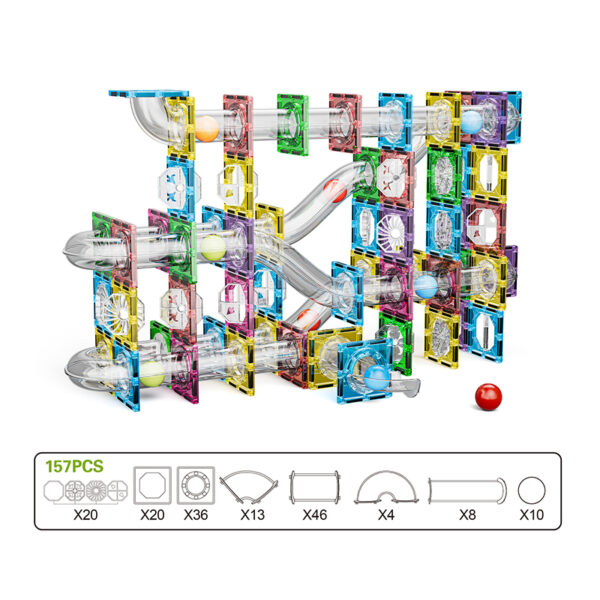 S-1069 magnetic marble run block