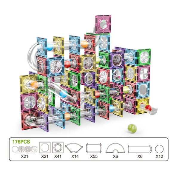 S-1070 magnetic marble run block