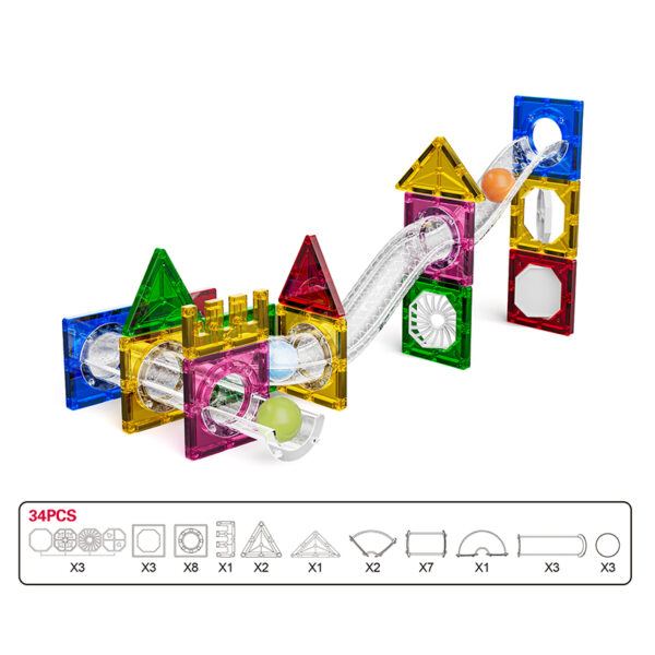 S-1073 magnetic marble run block