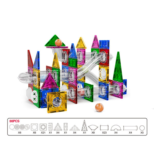 S-1078 magnetic marble run block